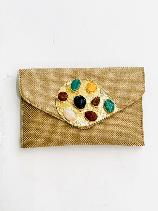 Gold Stone Clutch