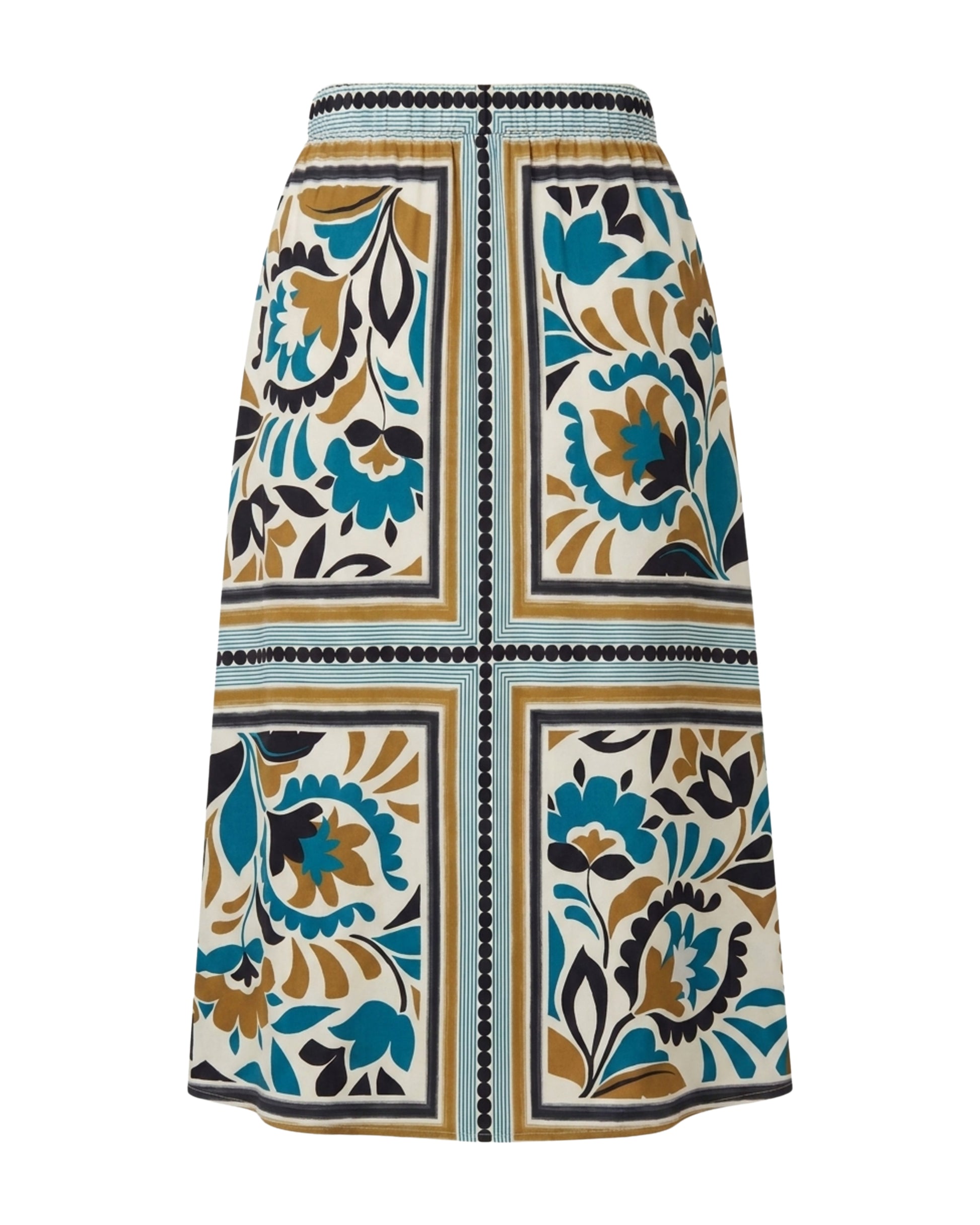 FA26 Clara Skirt-Stained Glass Floral