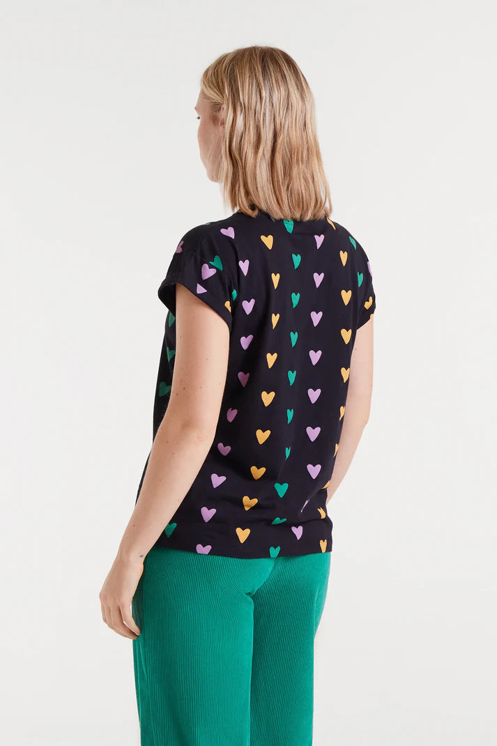 Mardi Gras Hearts Tee