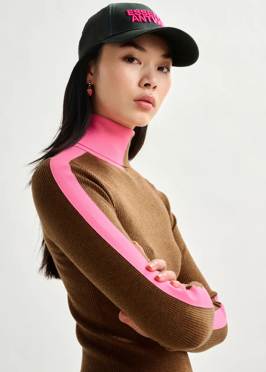 Iffort Two-Tone Turtleneck Sweater