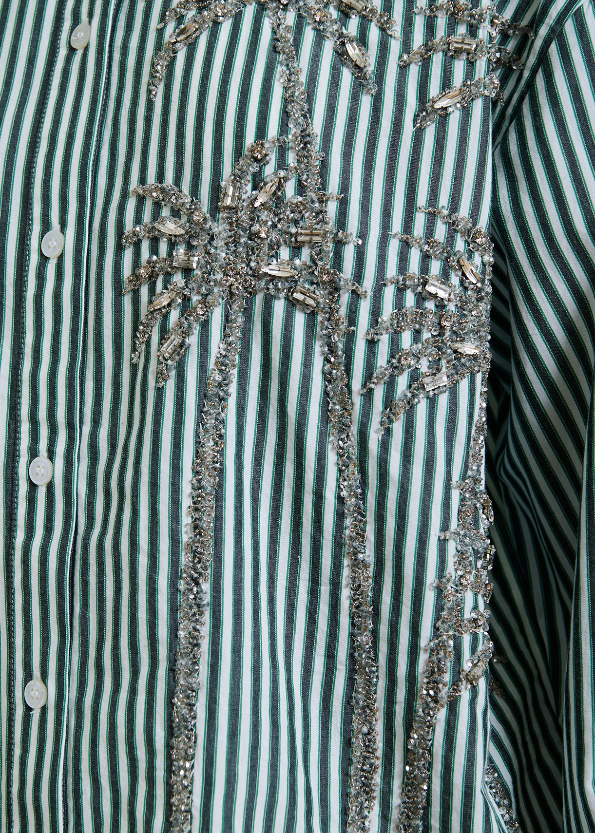 KASPER SEQUIN PALM TREE SHIRT