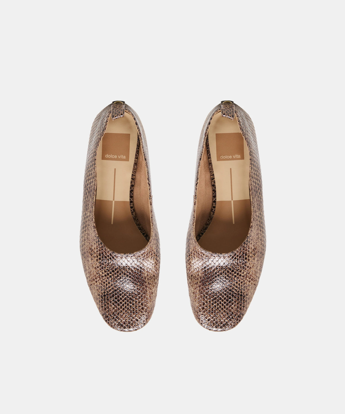 Kory Embossed Leather Ballet Flat - Snake