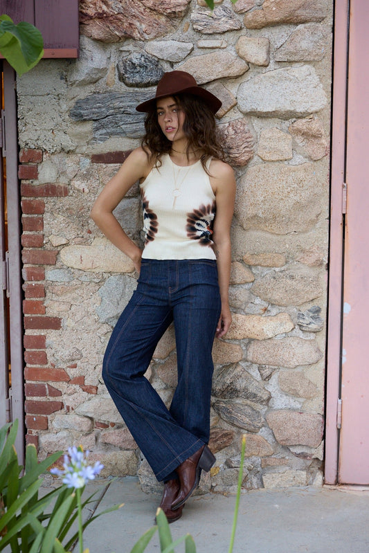 Meero Straight Leg Pant - Dark Indigo Denim