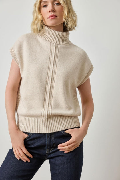 Turtleneck Wedge Sweater