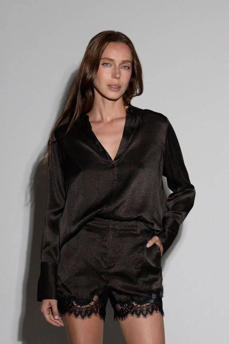 Capsule Pullover Shirt - Panther Print