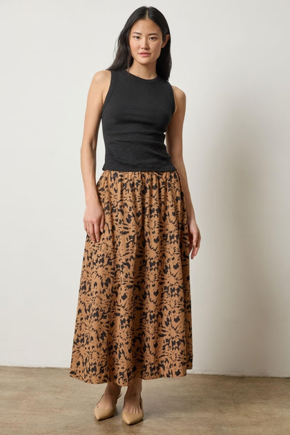 Rib Slub Side Pleat Tank