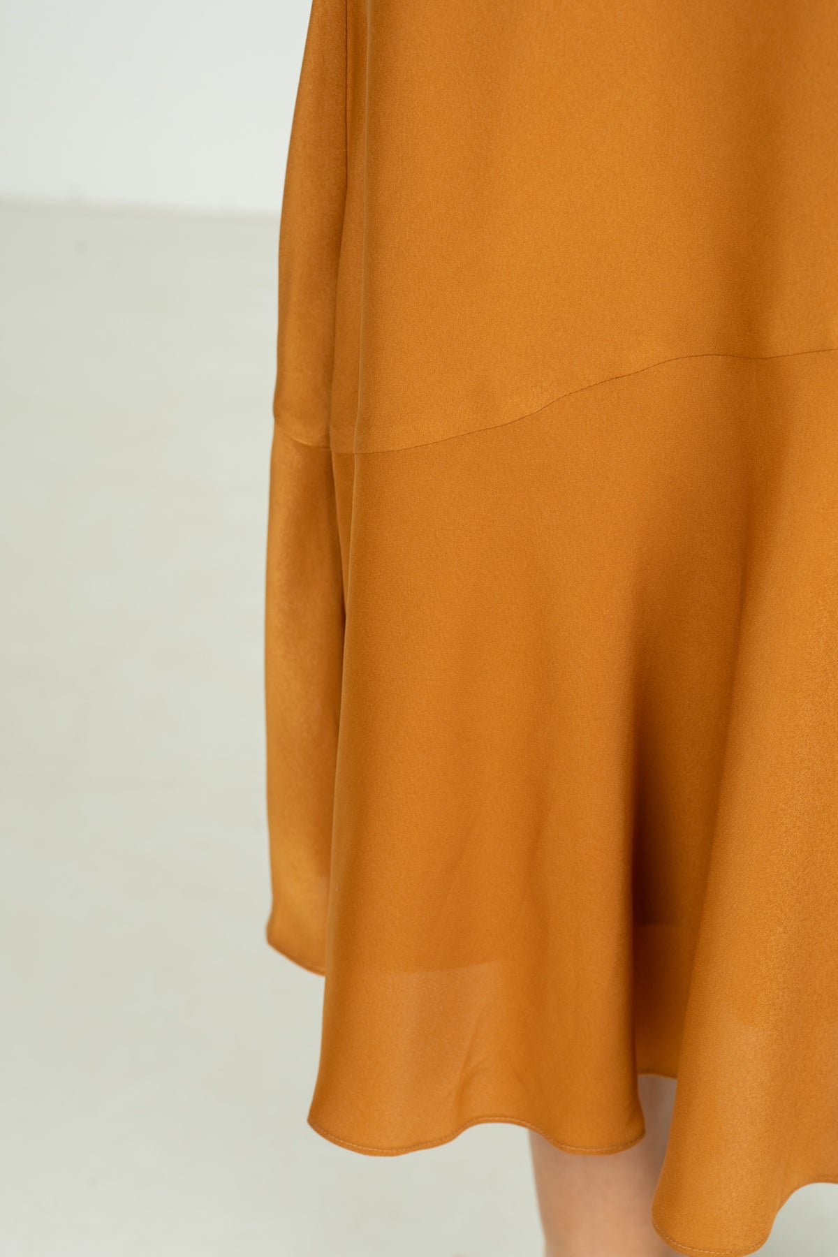 Bias Midi Skirt - Pecan