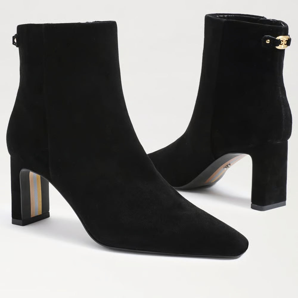 Saige Ankle Bootie - Black Suede