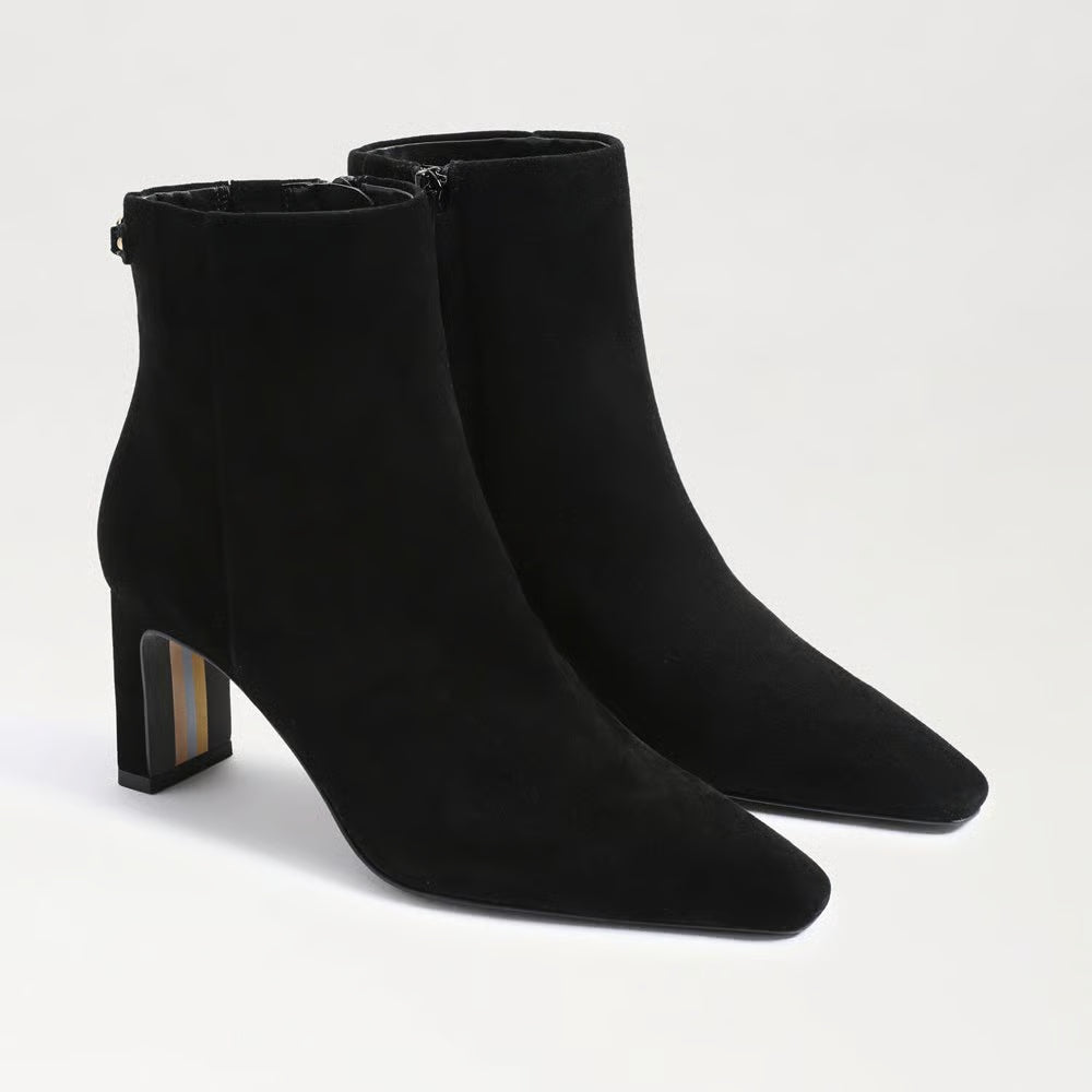 Saige Ankle Bootie - Black Suede