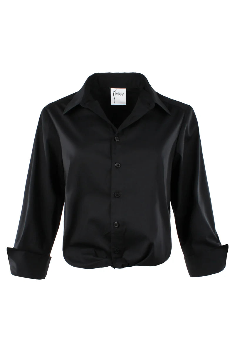 Sloane Shirt - Solid Silky Poplin