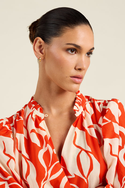 Orly Blouse Red Amaranta