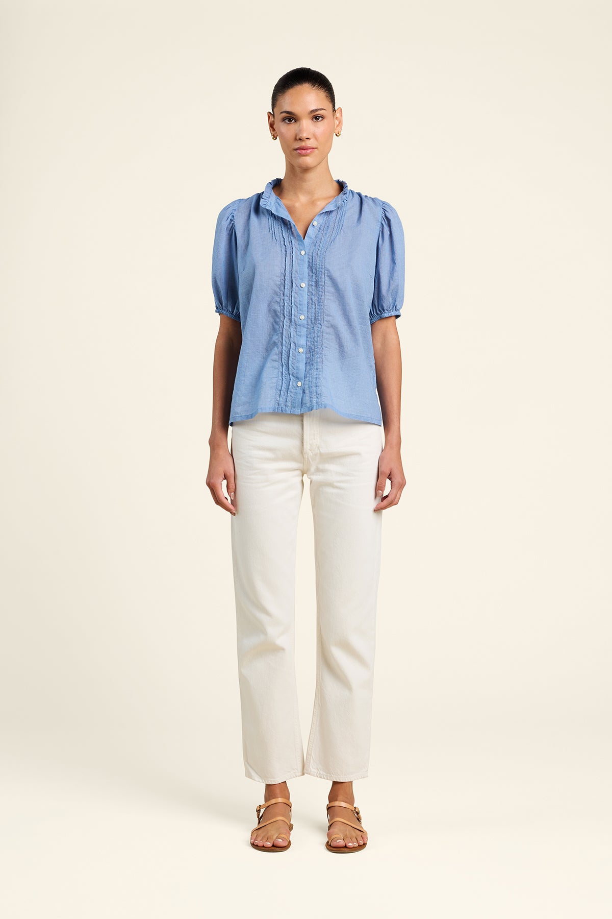 Mira Blouse Brisa Houndstooth