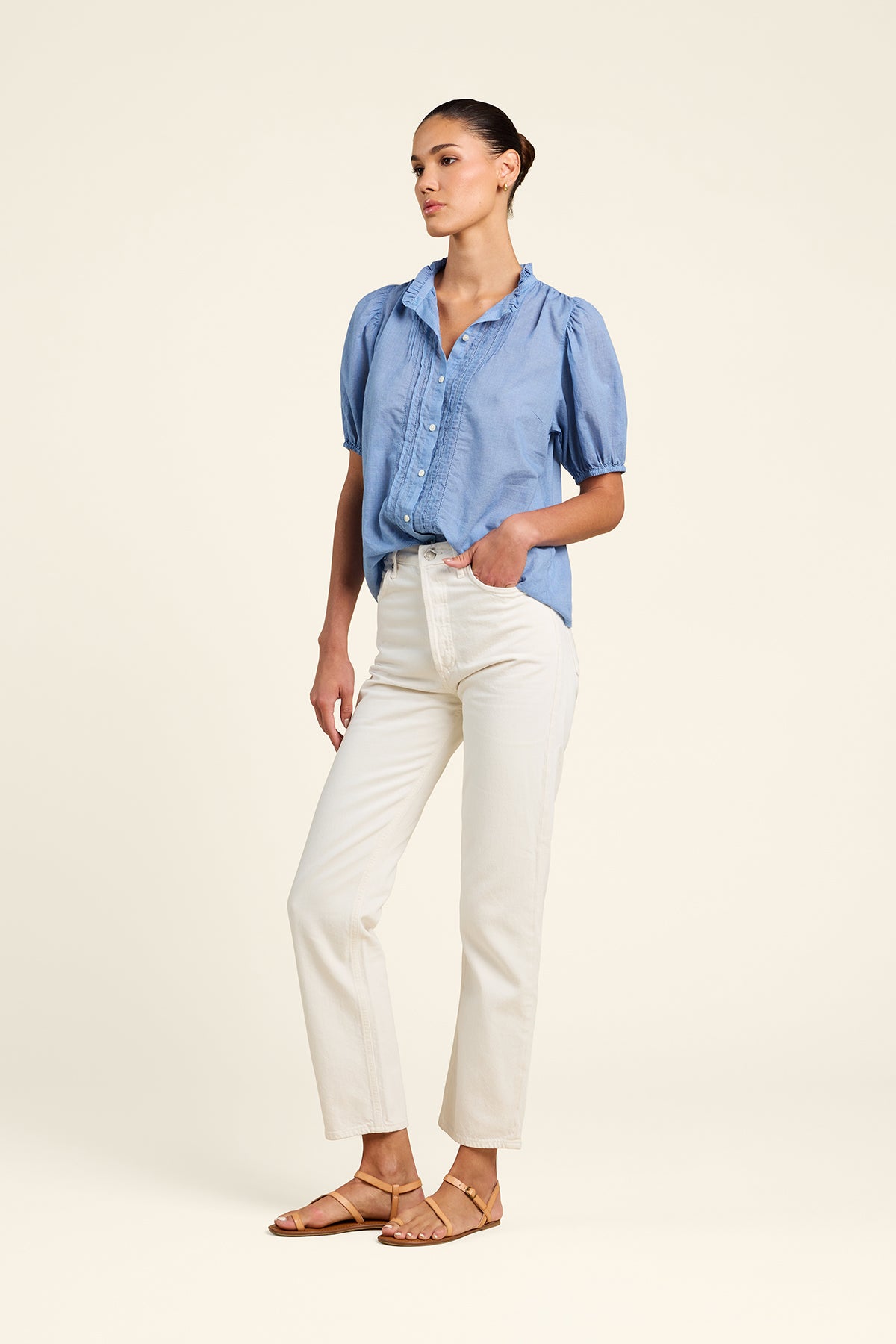 Mira Blouse Brisa Houndstooth