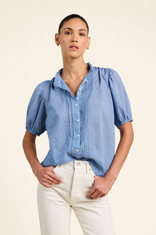 Mira Blouse Brisa Houndstooth