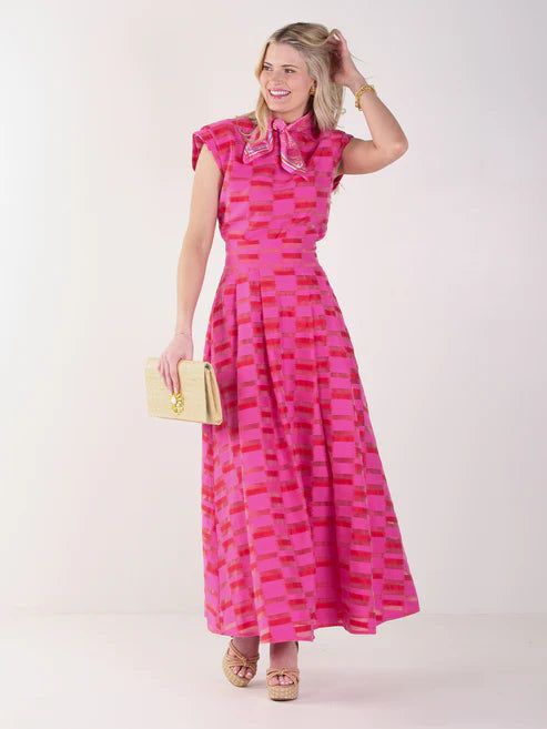 Milly Skirt in Sunset Stripe