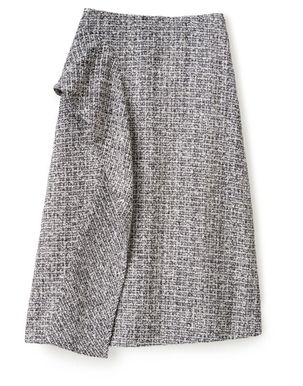 Juniper Midi Skirt - Multicolor Tweed