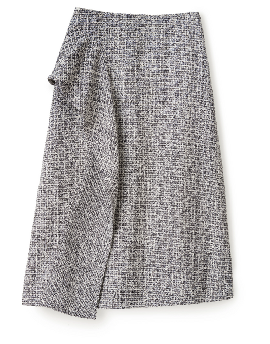 Juniper Midi Skirt - Multicolor Tweed