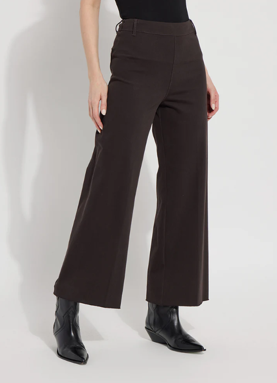 Erin Wide Leg Denim Pant - Double Espresso