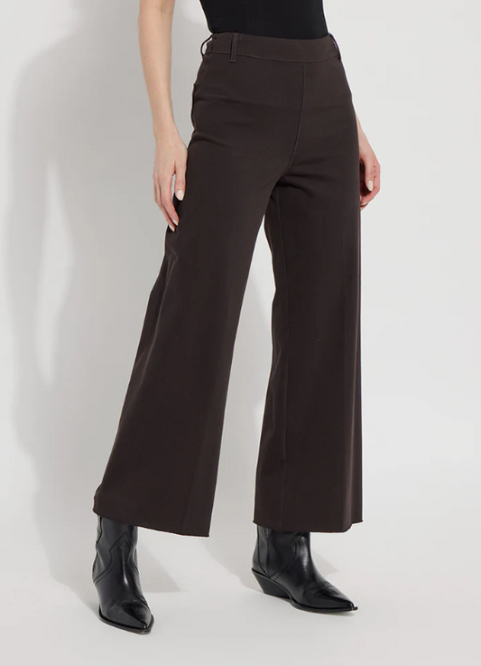 Erin Wide Leg Denim Pant - Double Espresso