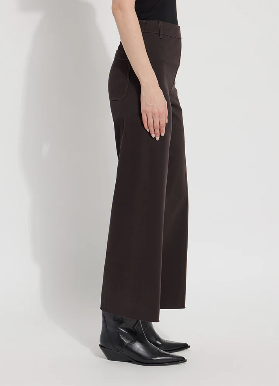 Erin Wide Leg Denim Pant - Double Espresso