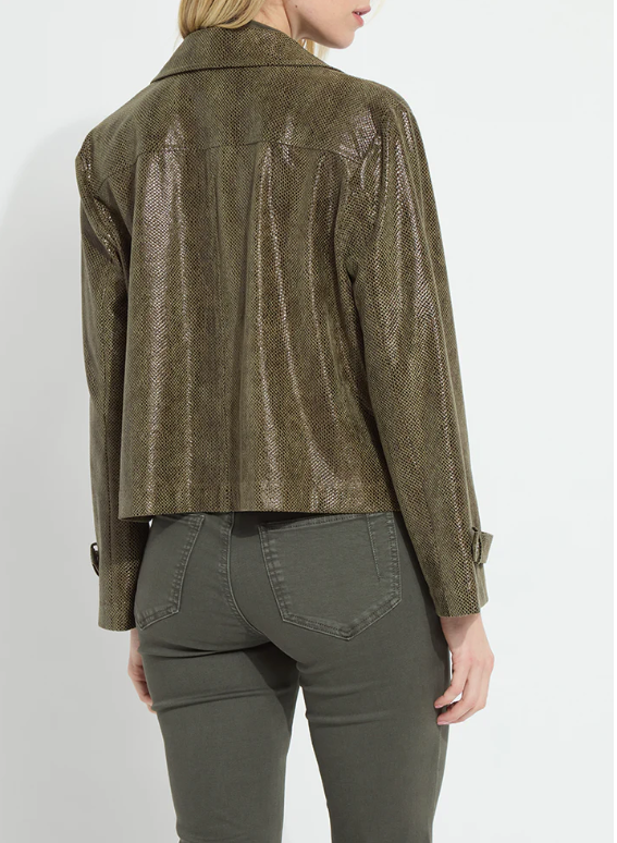 Emory Vegan Suede Moto Jacket