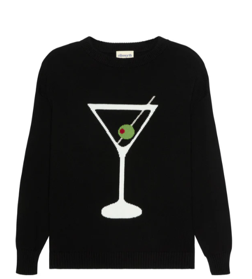 Riley Crewneck Sweater - Martini Glass