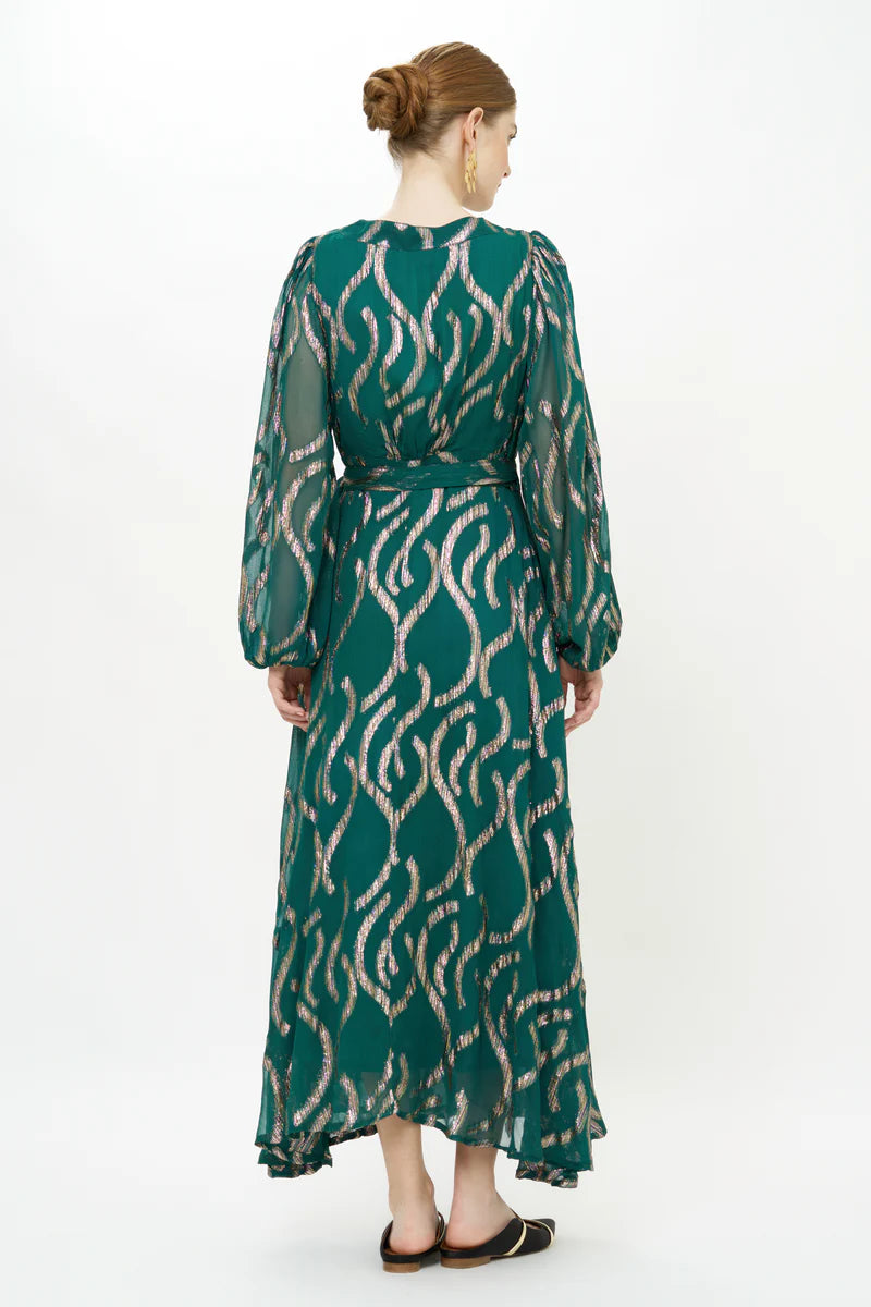 Wrap Dress - Borealis Jade