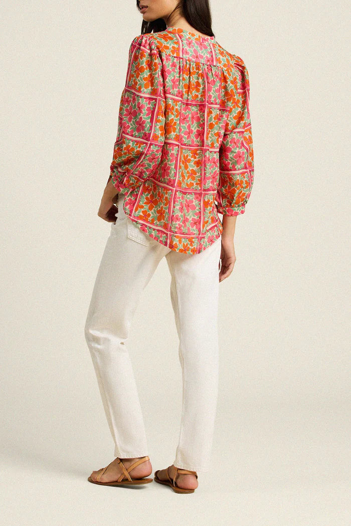 Clara Blouse - Botanic Tile