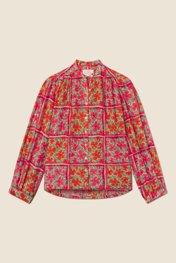 Clara Blouse - Botanic Tile