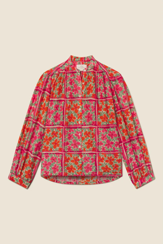 Clara Blouse - Botanic Tile