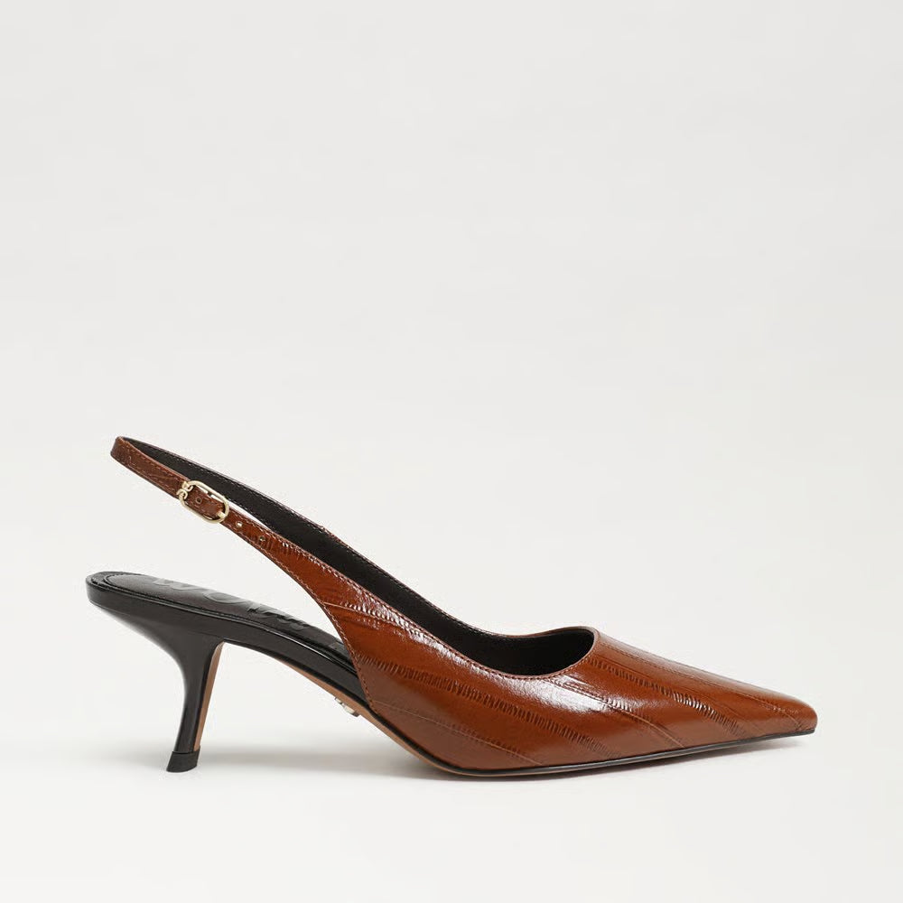 Bianka Slingback Pump - French Cognac Leather