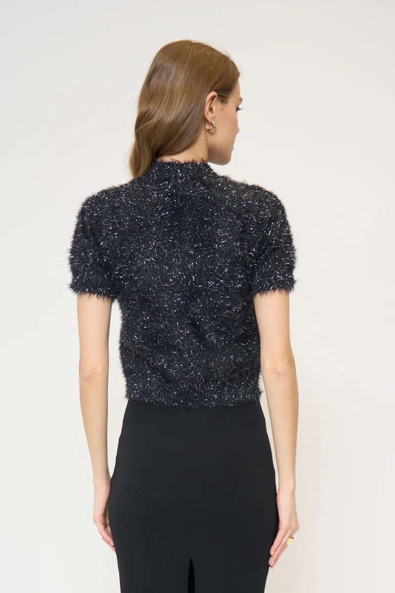 Colette Eyelash Cap Sleeve Sweater