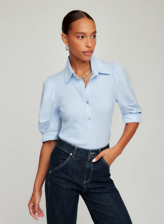 Camden Contrast Henley Top