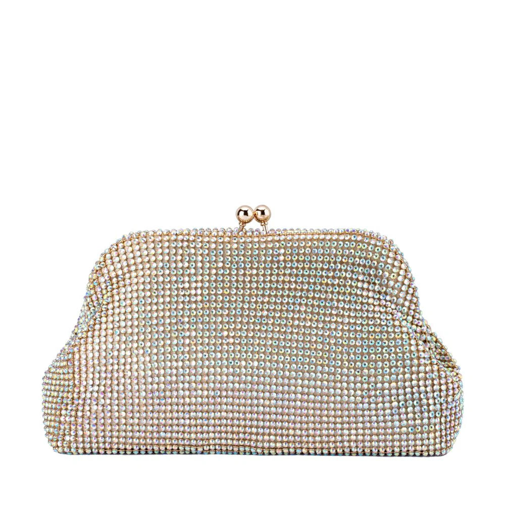 Crystal Mesh Clutch