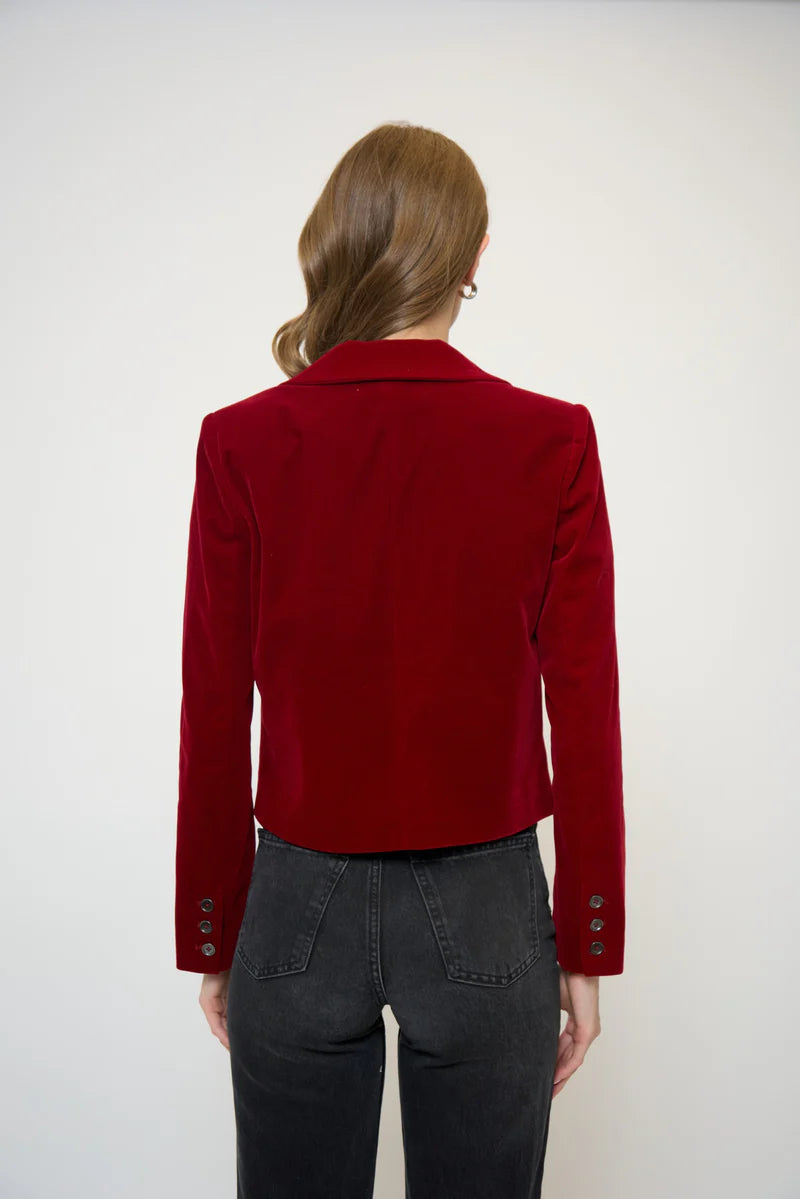 Ember Velvet Boxy Blazer