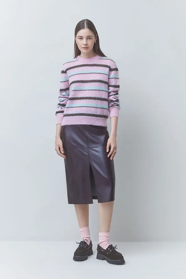 Forever Faux Leather Midi Skirt
