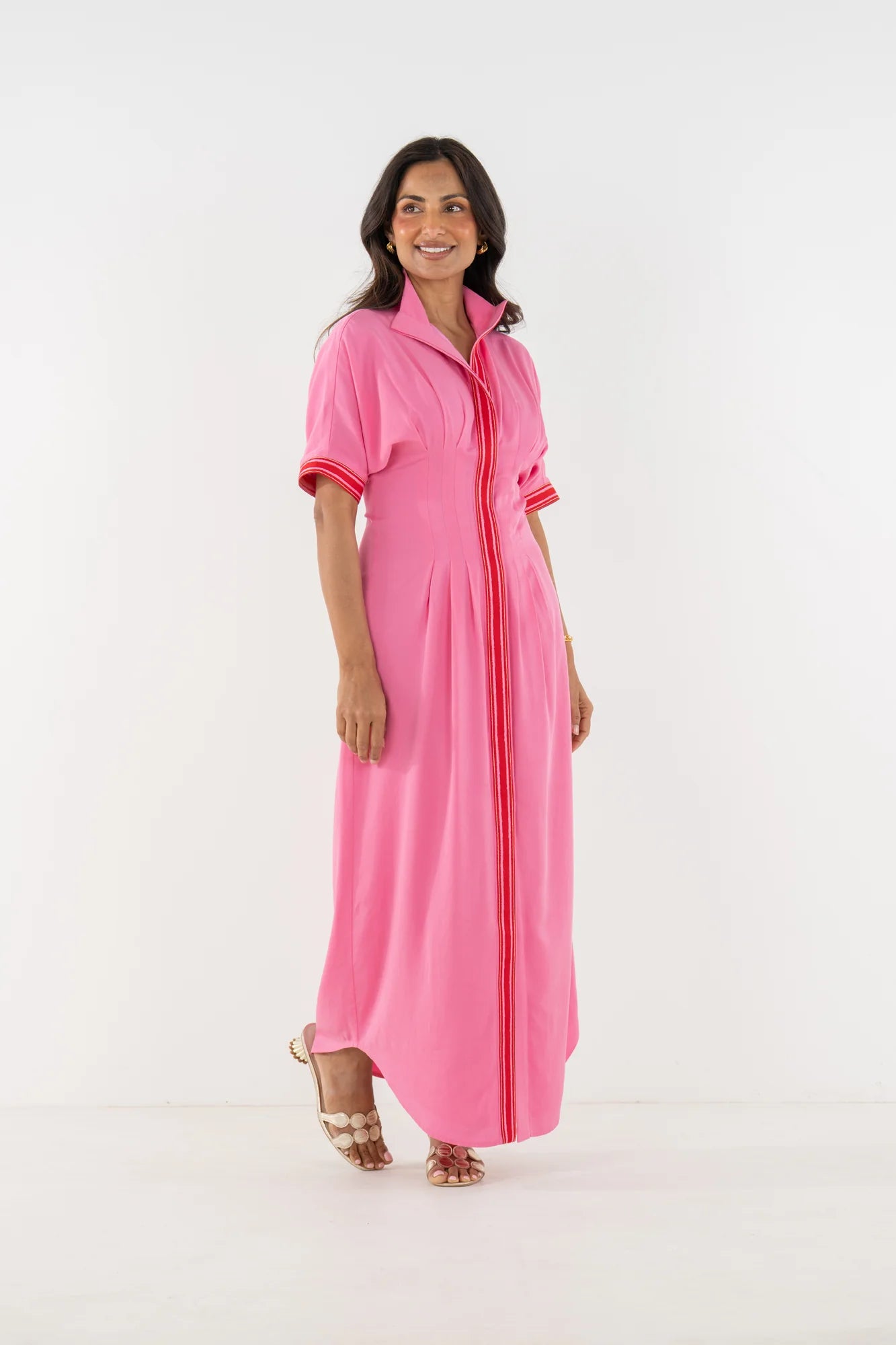 Georgia Dress - Pink Carnation