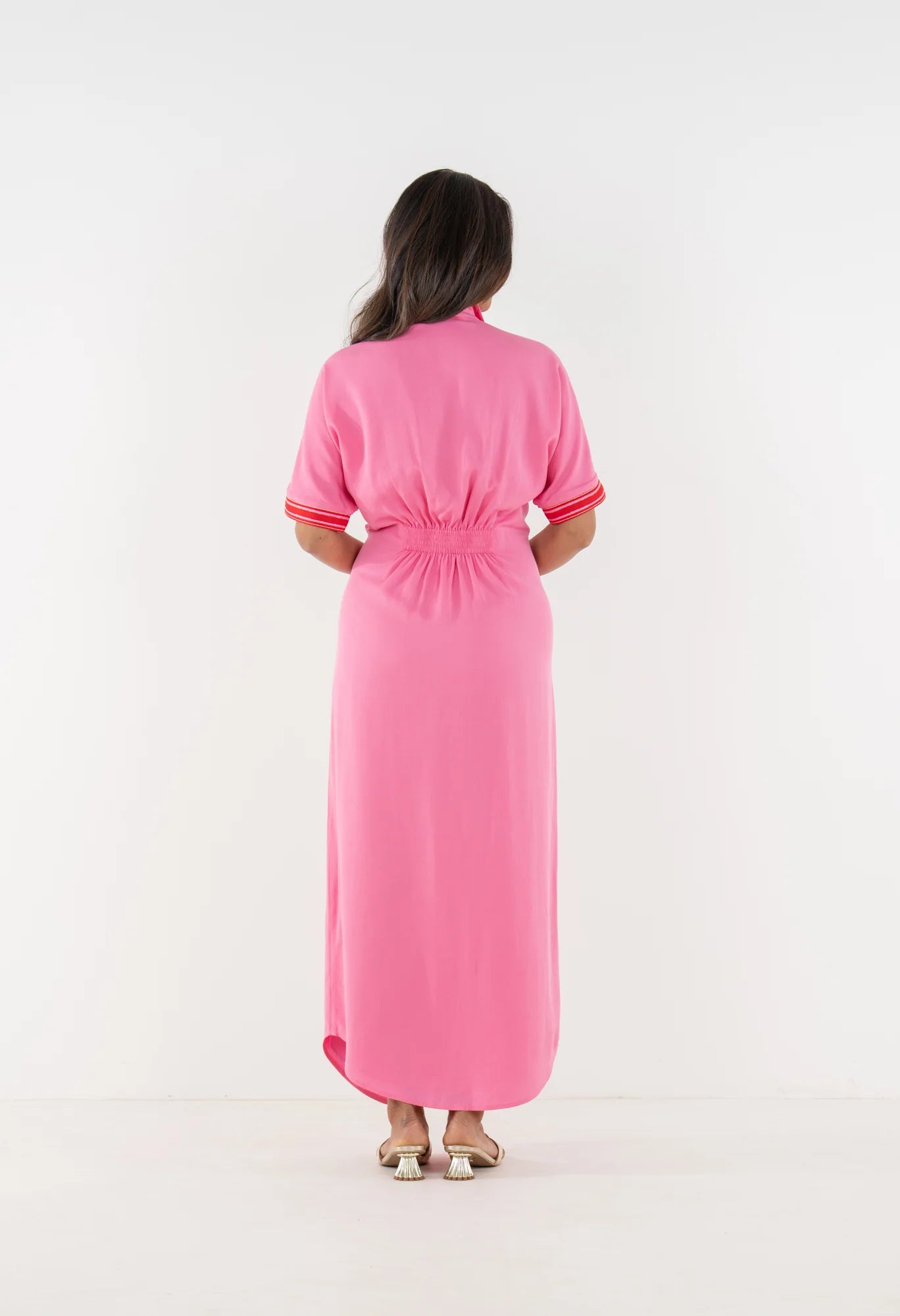 Georgia Dress - Pink Carnation