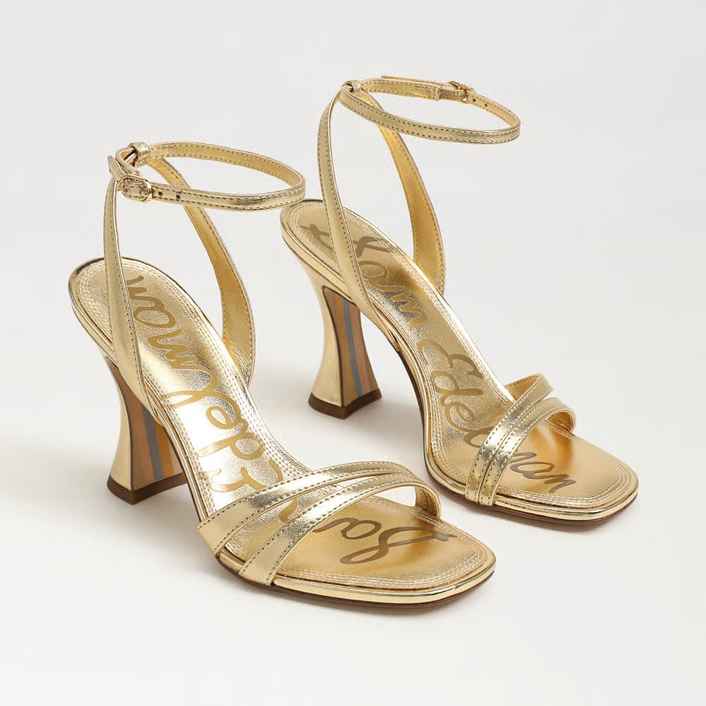Junie Strappy Sandal - Amber Gold Leather