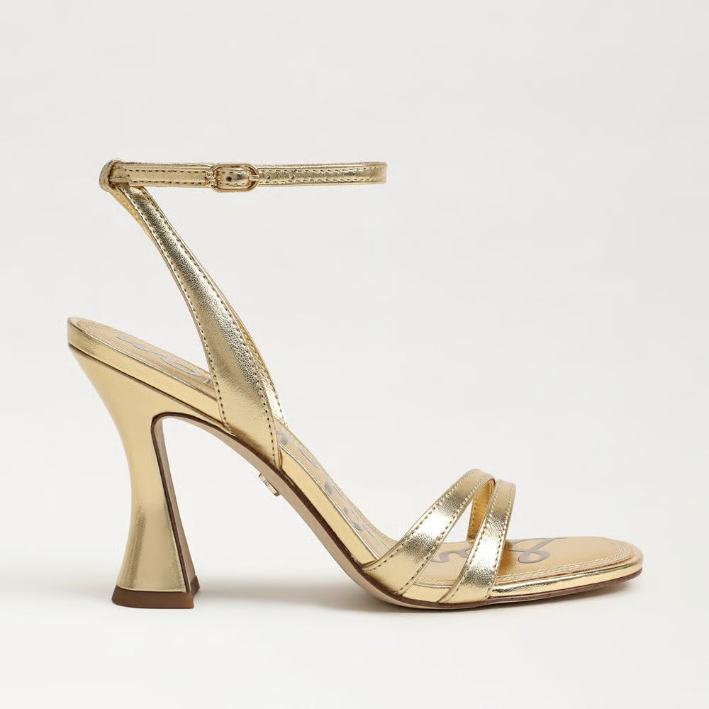 Junie Strappy Sandal - Amber Gold Leather