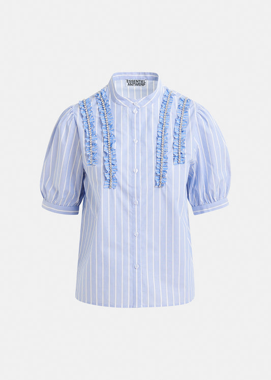 Ifrill rhinestone frill shirt