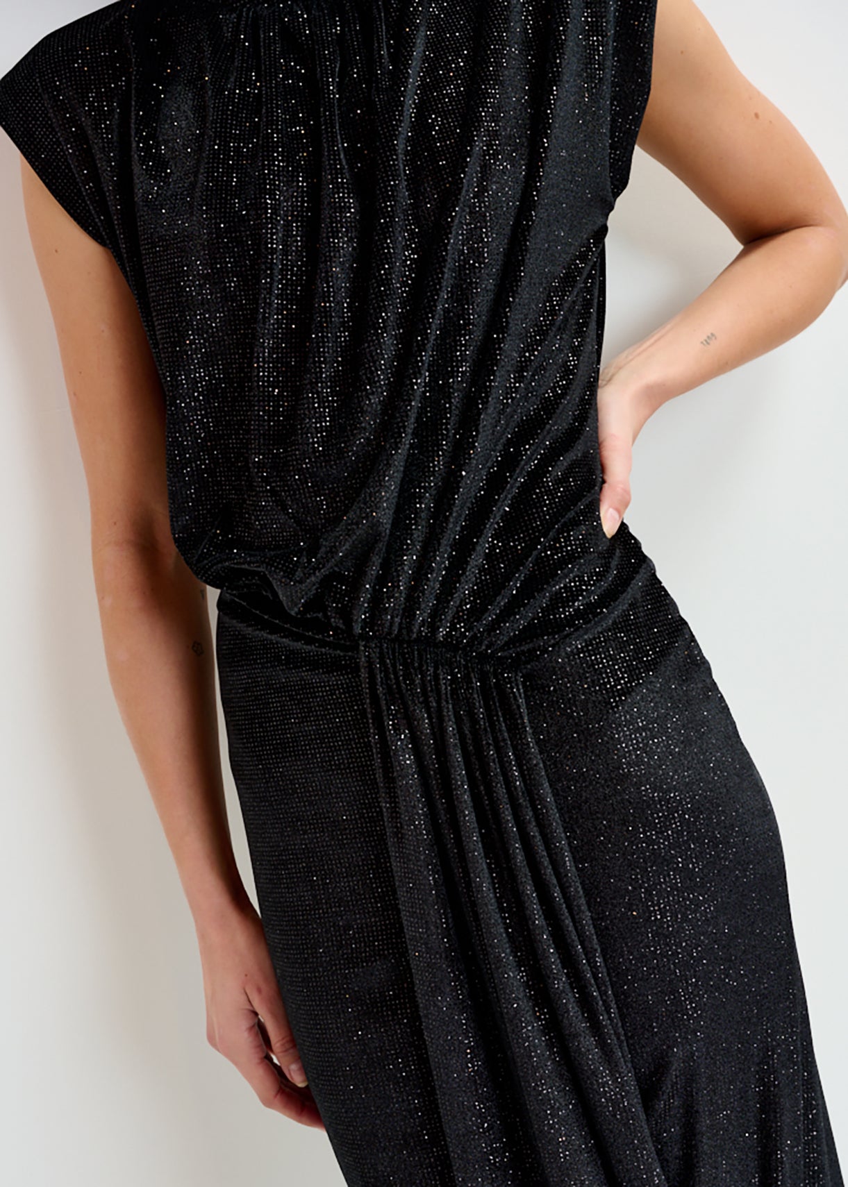Inche velvet jersey dress