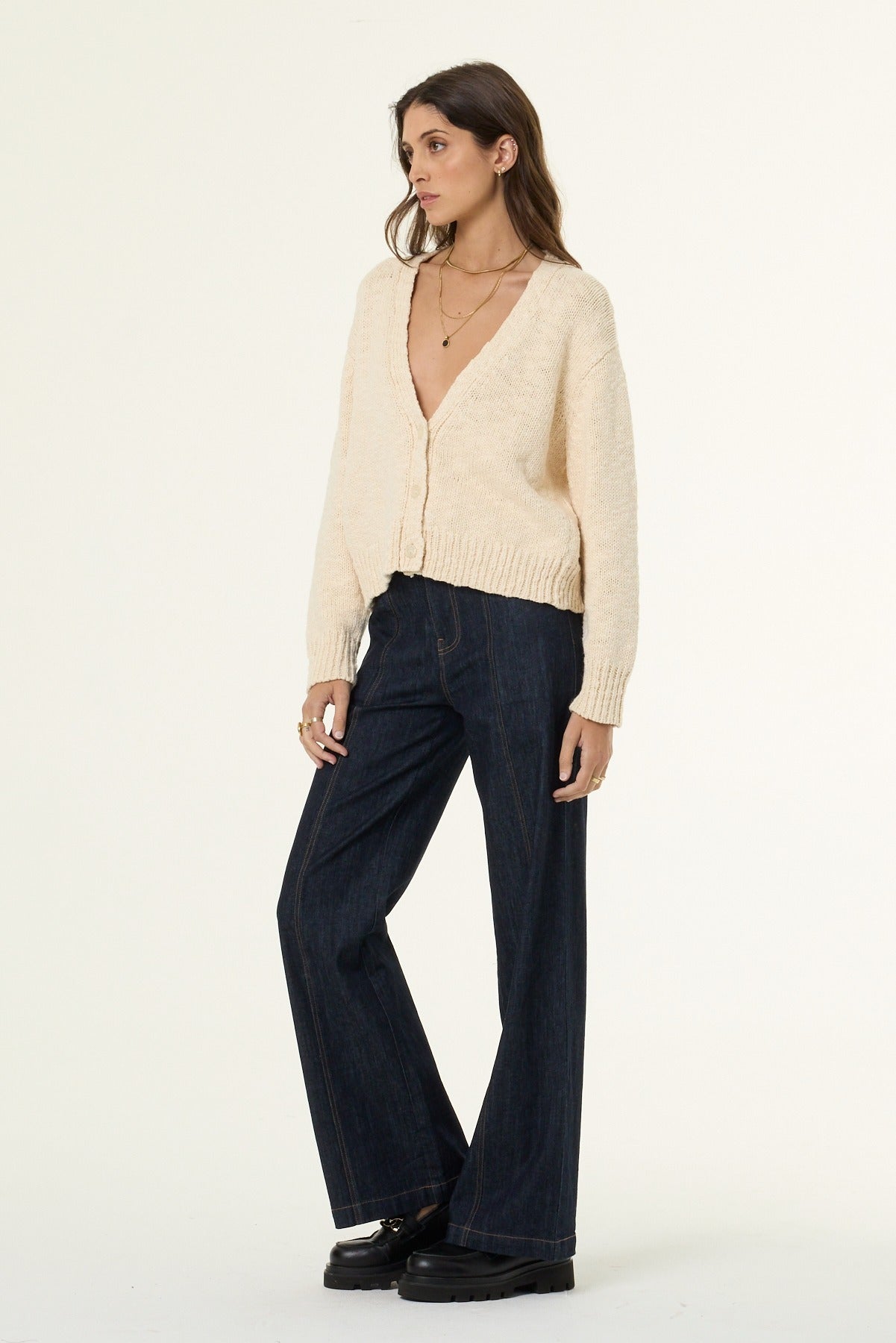 Meero Straight Leg Pant // Dark Indigo Denim