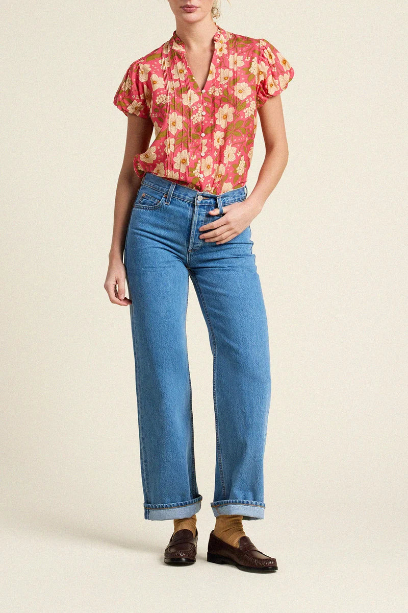 Luna Blouse - Rancho Rose