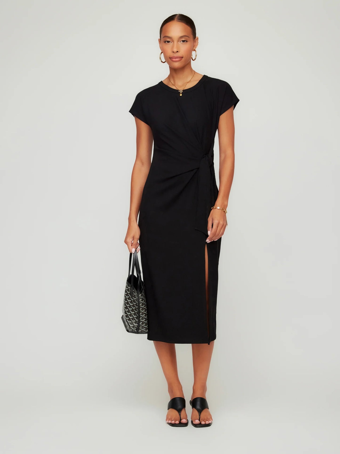 Marisa Side-Knot Midi Dress