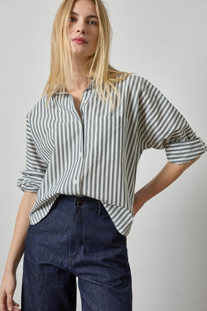 Dolman Sleeve Button Down