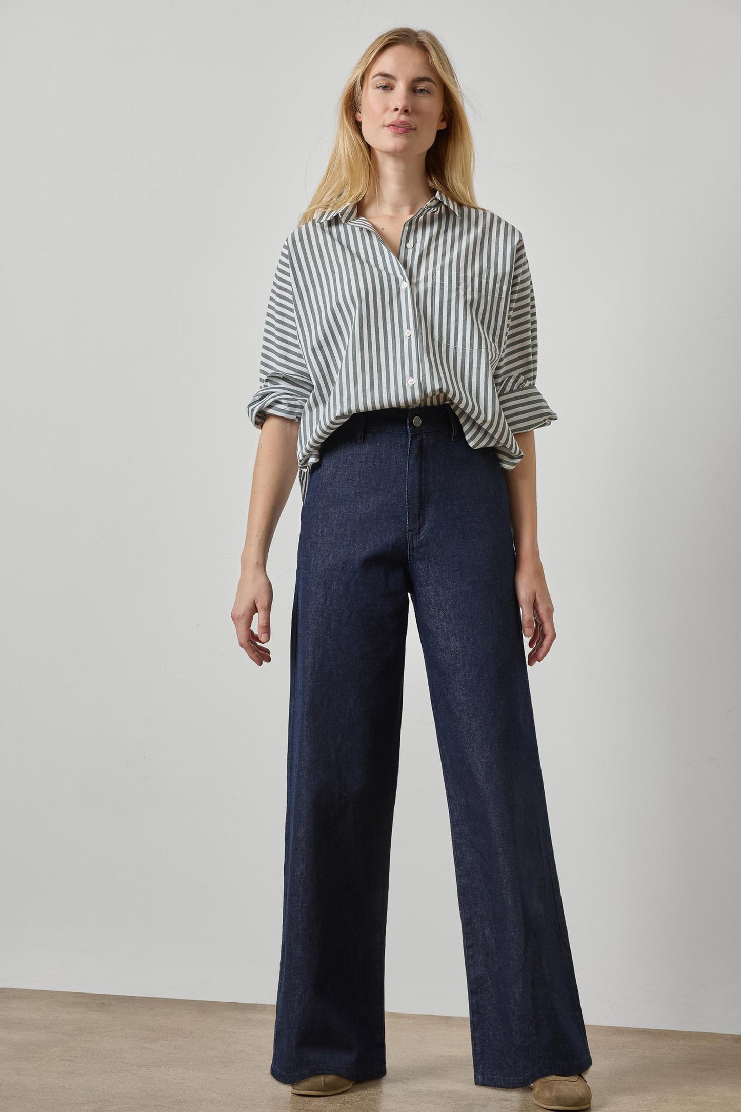 Dolman Sleeve Button Down