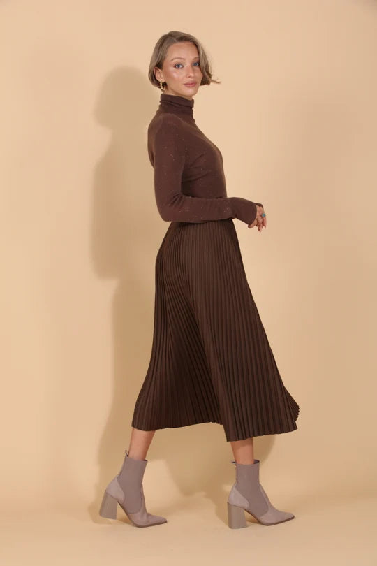 Mock Neck Sweater w/ Sequins