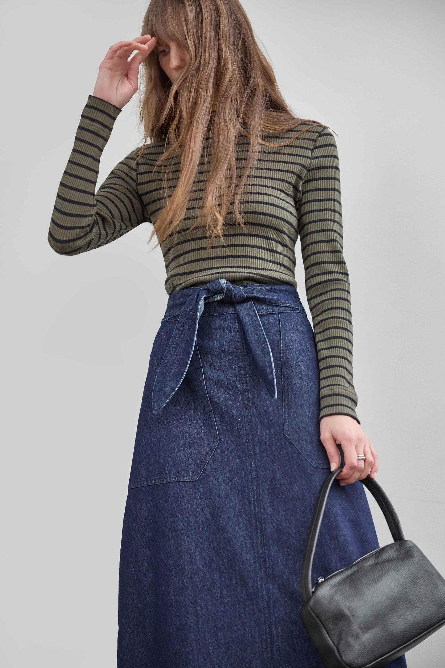 Ribbed Long Sleeve Mock