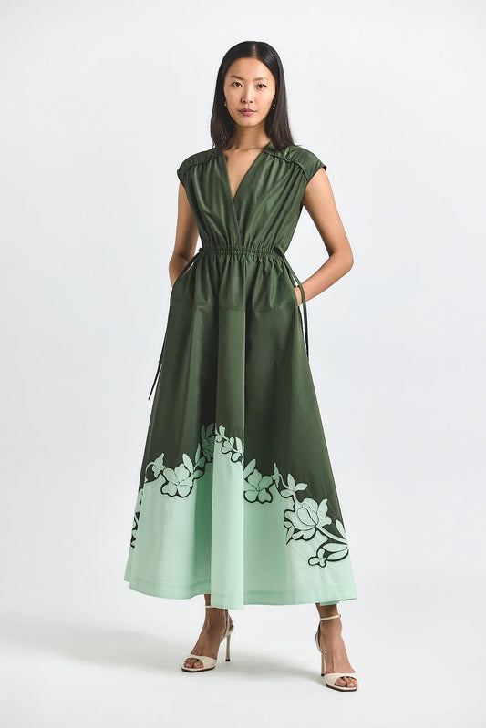 Nara Cotton Applique Dress